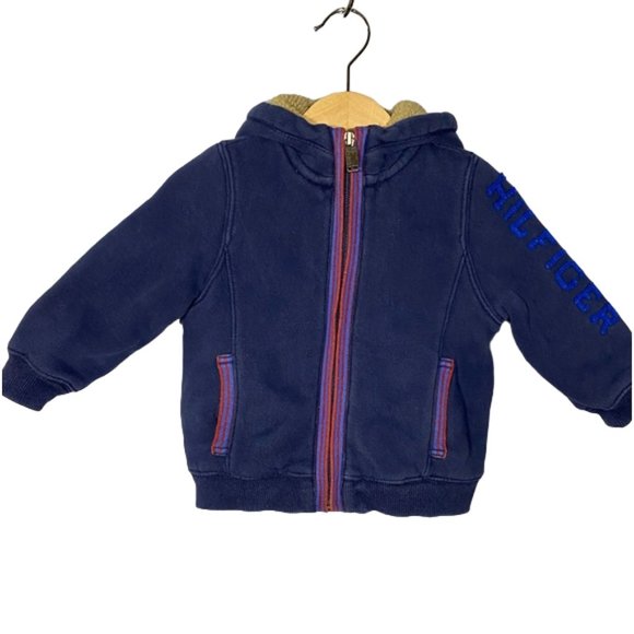 Tommy Hilfiger Hooded Sherpa Jacket 18 Months - Picture 6 of 6